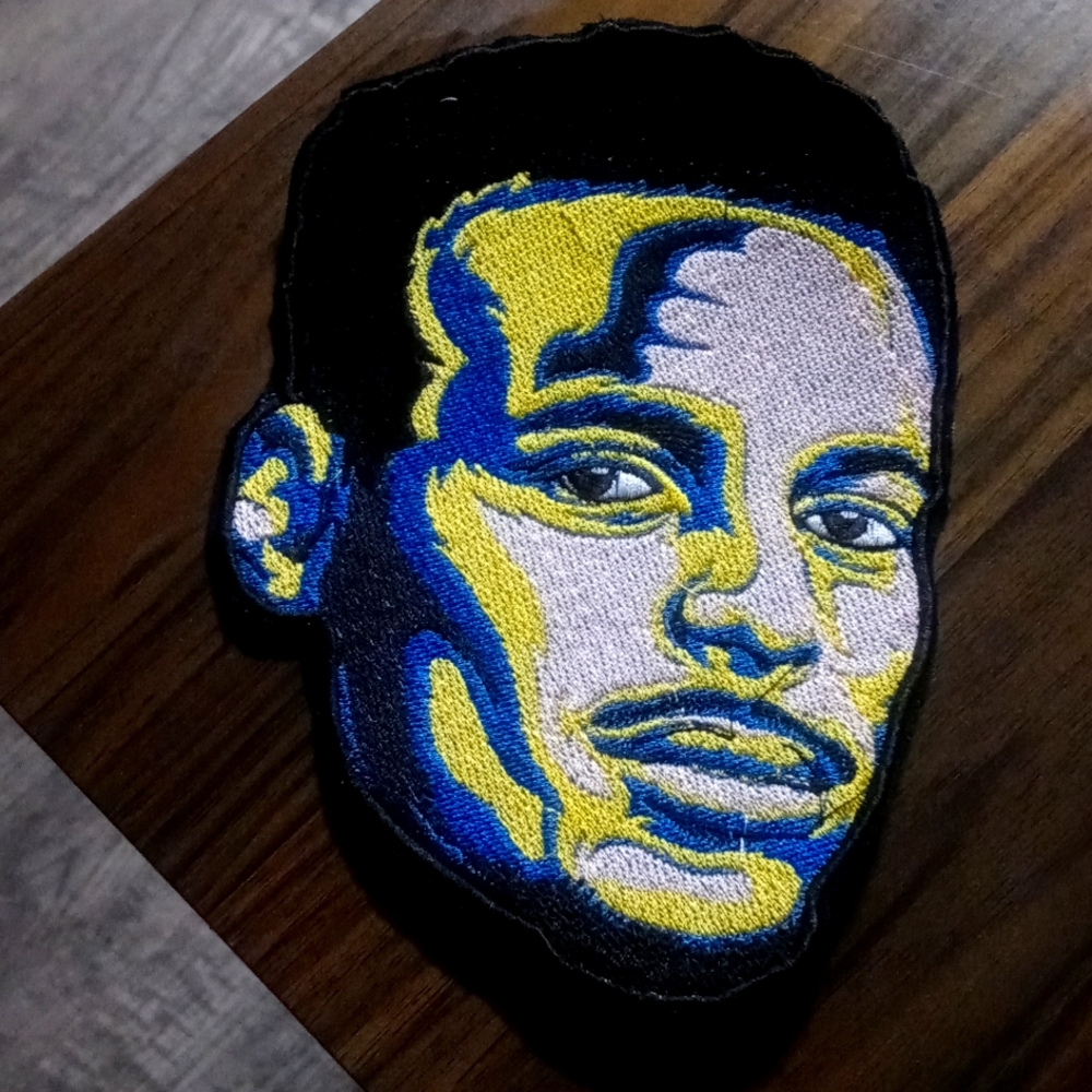 STEPHEN CURRY EMBROIDERY IRON ON PATCH 5x6